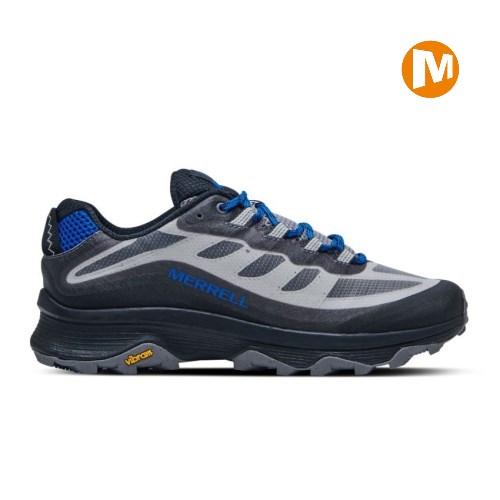Merrell Moab Speed Mens Hiking Shoes Grey/Blue UK.JPMW